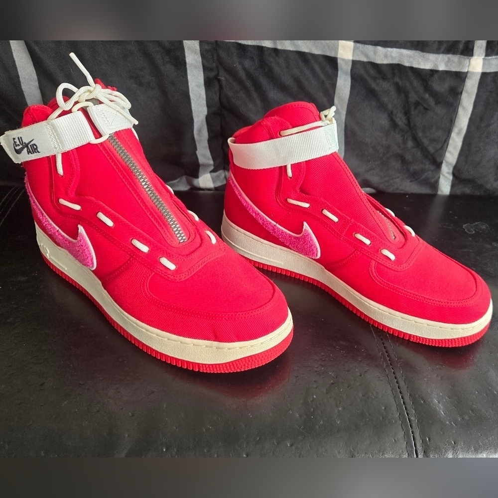 Nike Air Force 1 High Emotionally Unavailable Red Pink NWOT Mens 12 - Picture 2 of 8